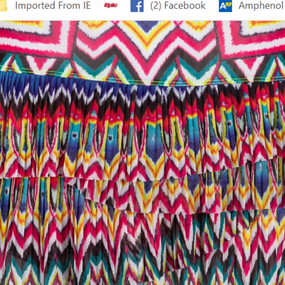 Lucky in Love  Psychedelic Mesh Tennis Skirt